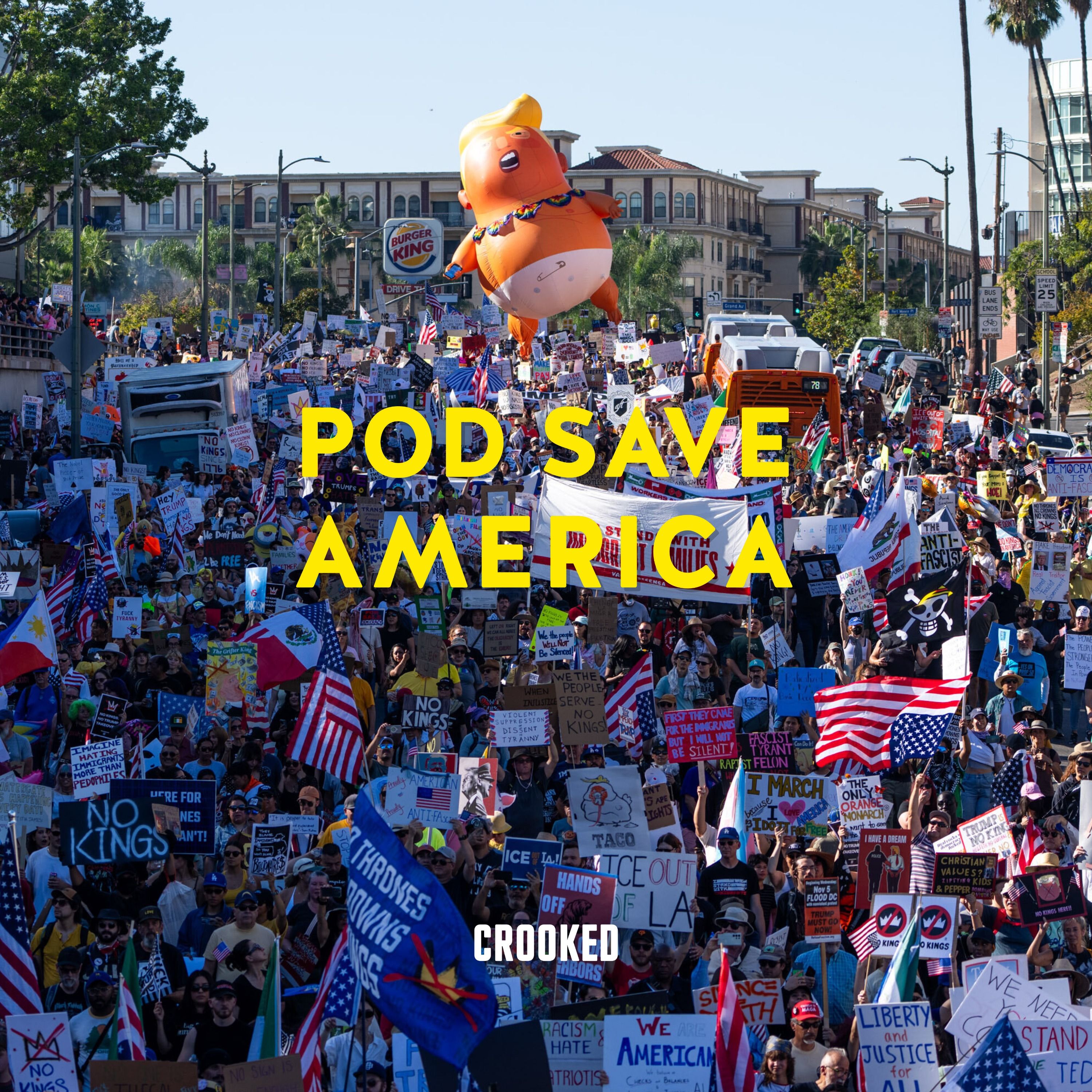 Trump Unloads on No Kings by Jon Lovett, Jon Favreau, Tommy Vietor