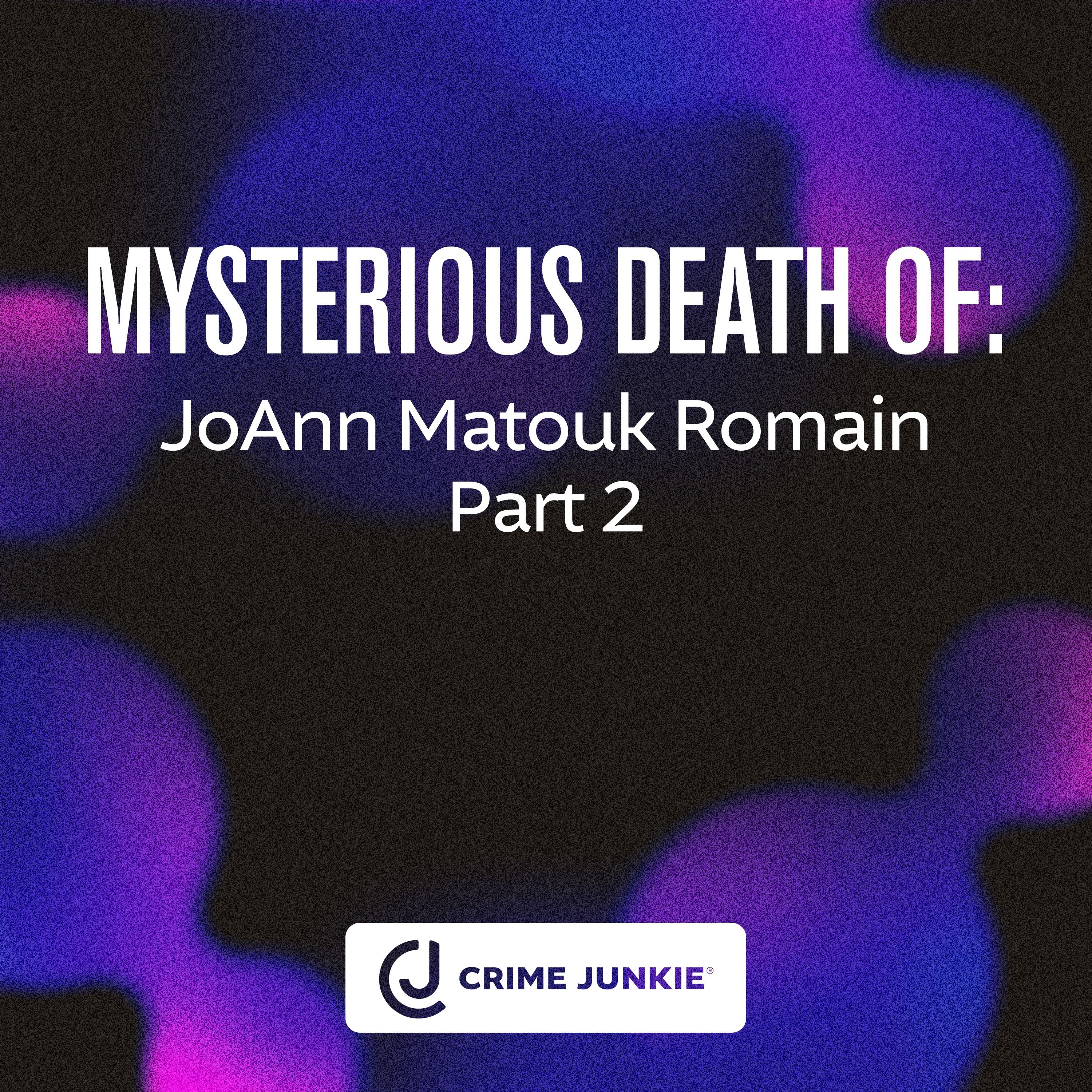 MYSTERIOUS DEATH OF: JoAnn Matouk Romain Part 2 by Audiochuck