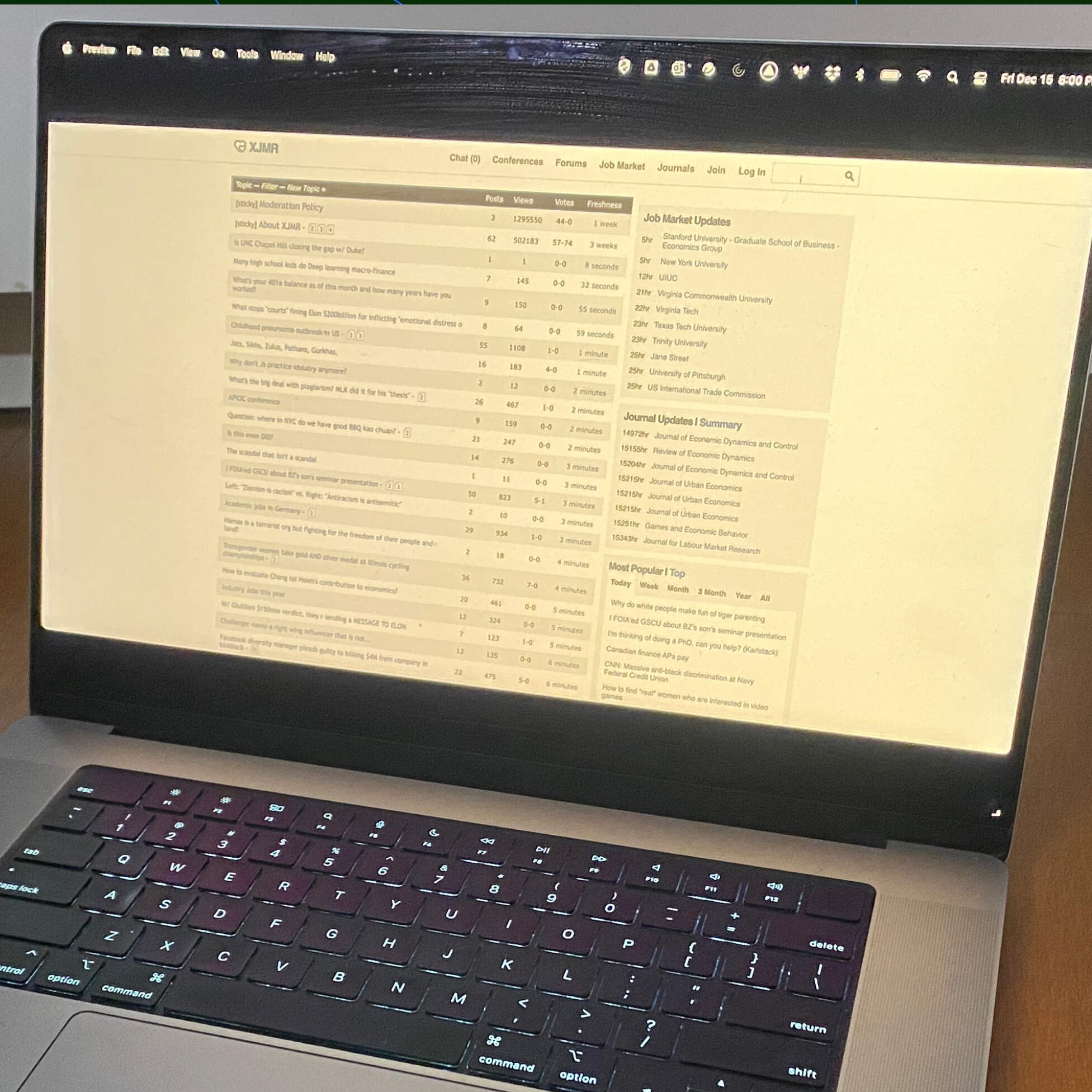 What econ says in the shadows by NPR