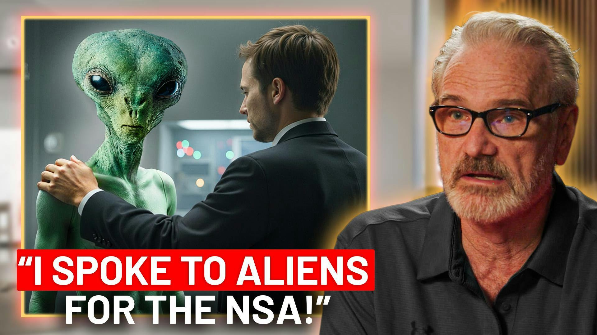 “The NSA Hired Me To Speak To Aliens!” -Sergeant Dan Sherman by Jesse Michels