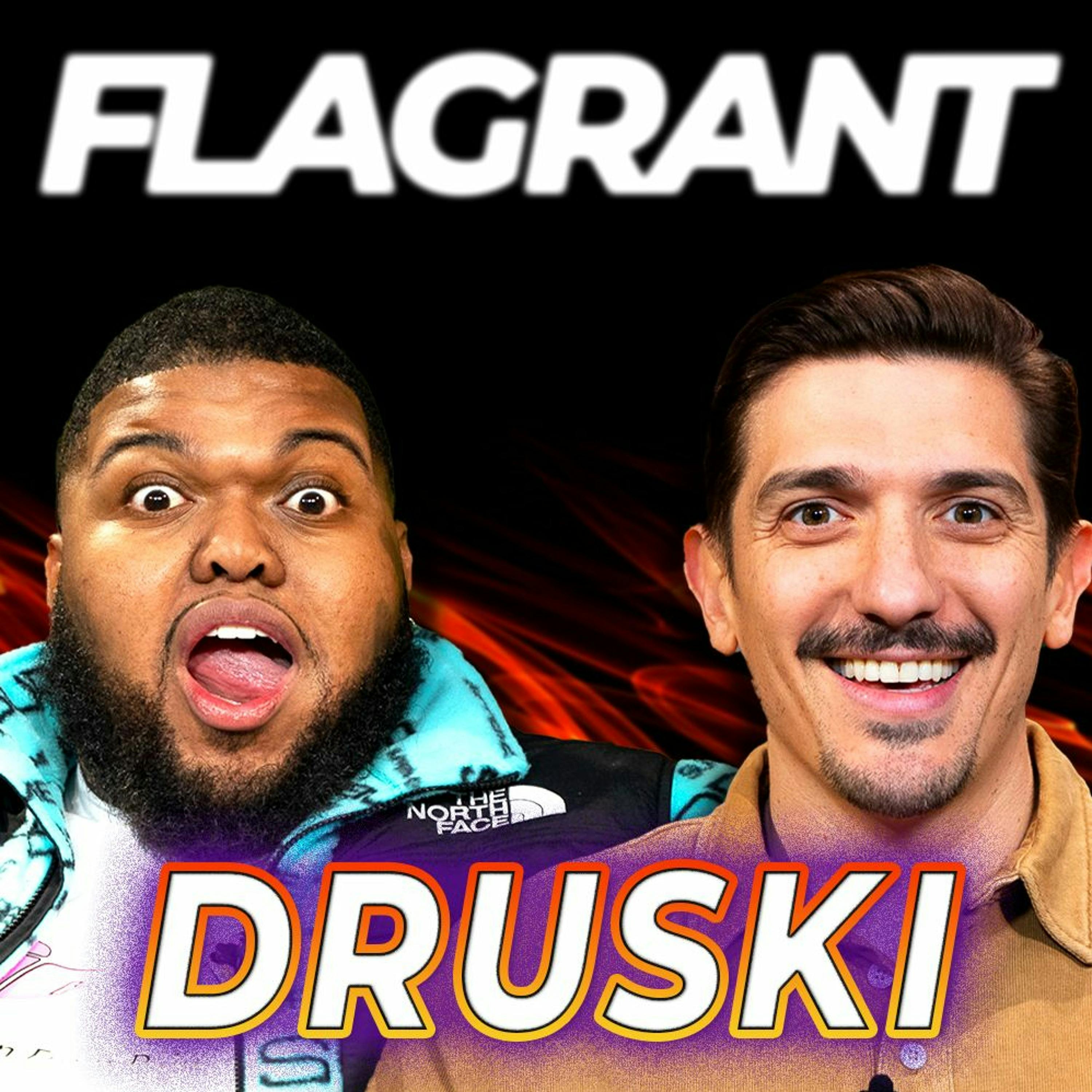 Druski on Touring with Jack Harlow, Partying with 21 Savage & Couldabeen Records by Andrew Schulz's Flagrant with Akaash Singh