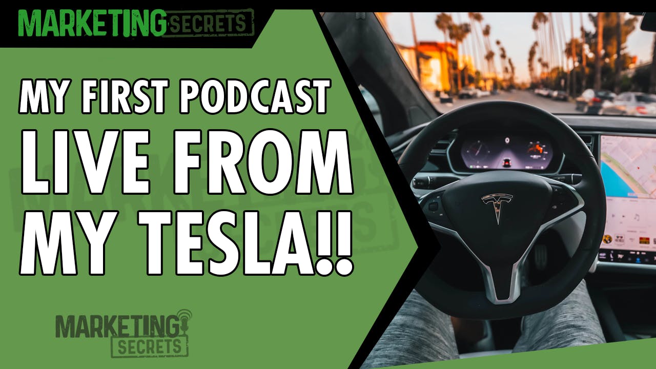 My First Podcast LIVE From My Tesla!! by Russell Brunson | YAP Media