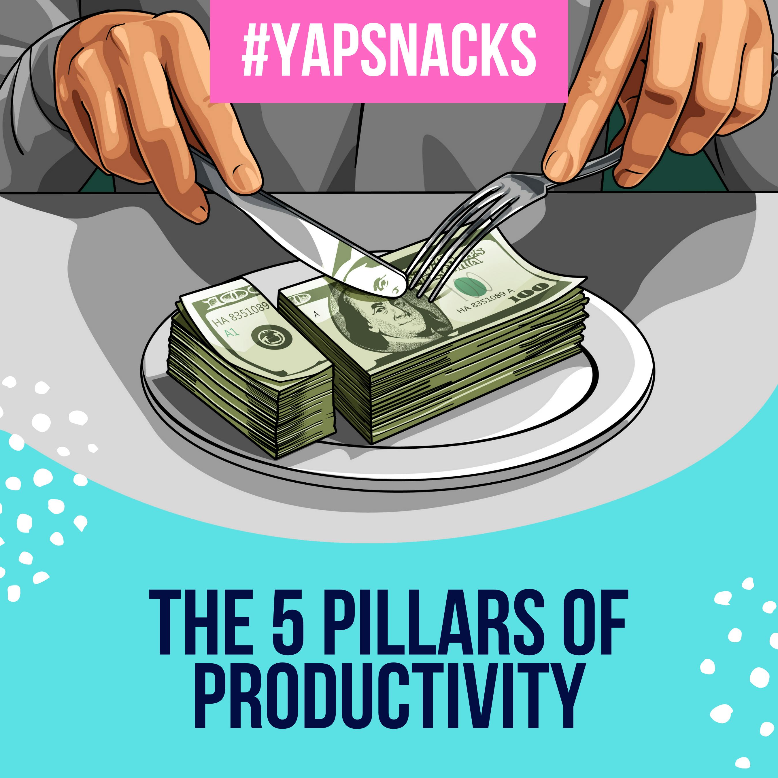YAPSnacks: The 5 Pillars of Productivity by Hala Taha | Entrepreneurship, Sales, Marketing | YAP Media Network