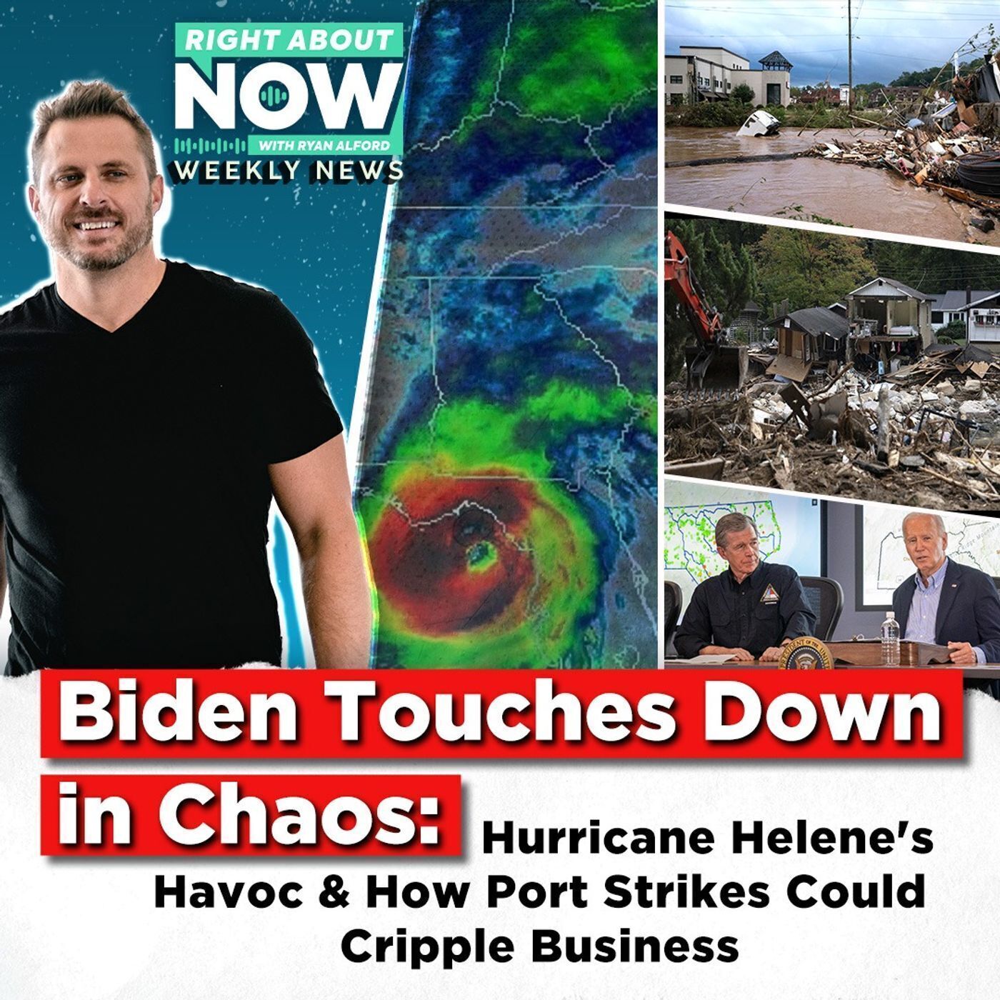 Biden Touches Down in Chaos: Hurricane Helene's Havoc & How Port Strikes Could Cripple Business
