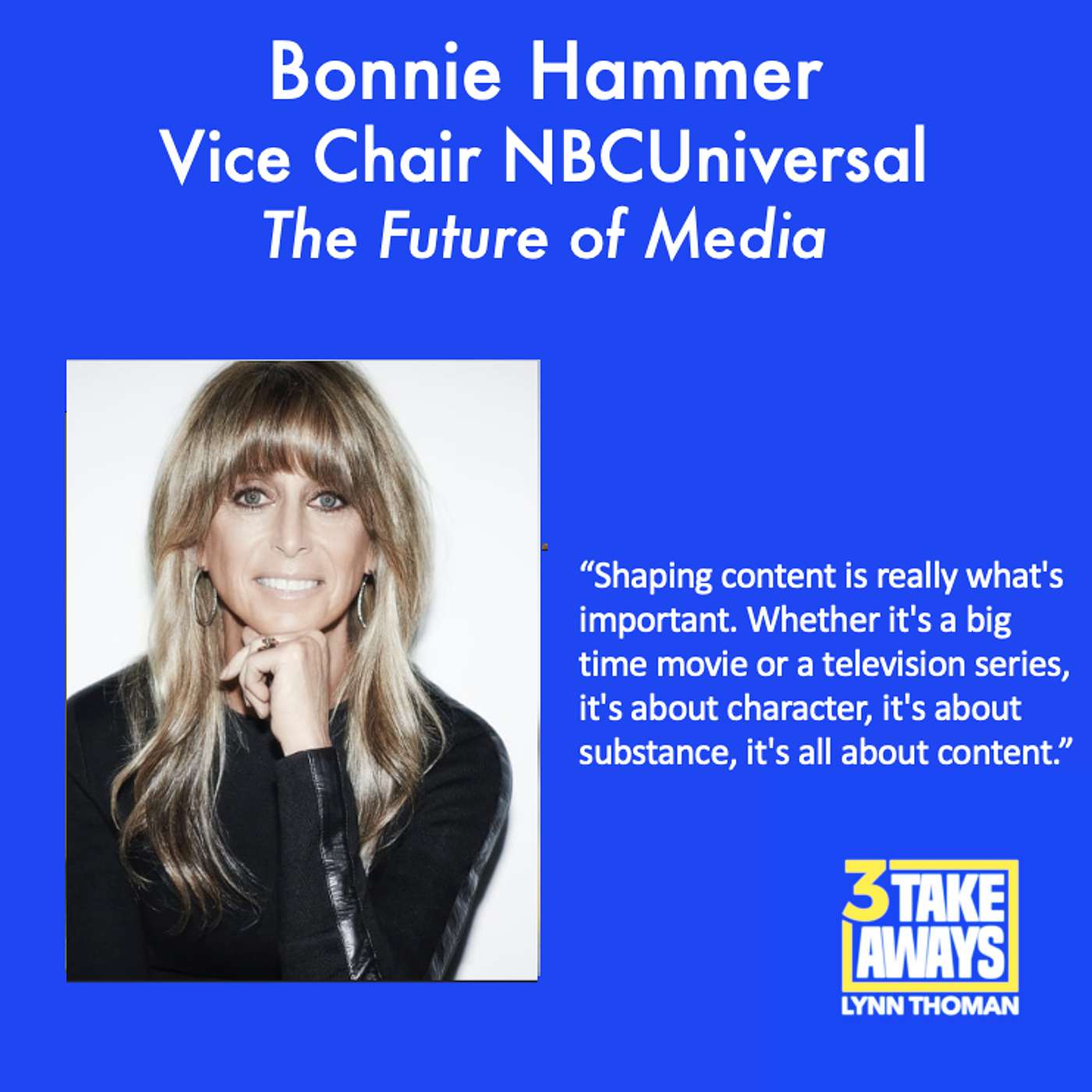 NBCUniversal Vice Chair Bonnie Hammer on AI Celebrities, Interactive TV & the Future of Content (#241)